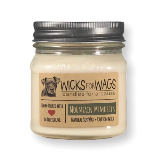 Mountain Memories | 8 oz Candle | Mason Jar  Soy Candle