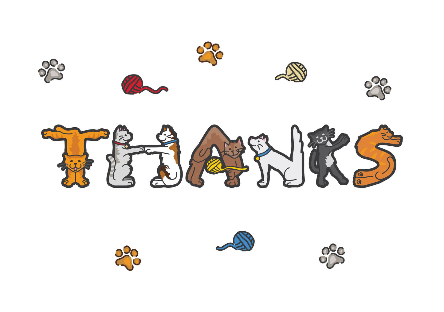 Thank You - Cat Figures