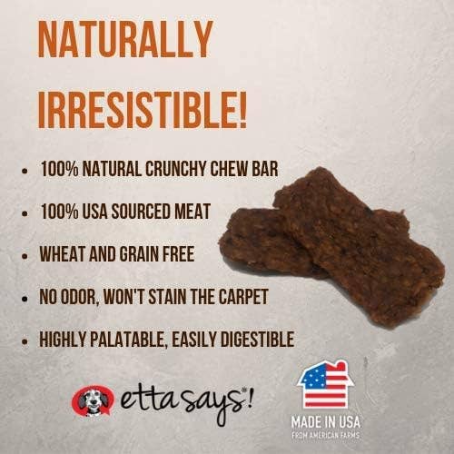 Etta Says! Premium Bars Pork & Apple Dog Chew