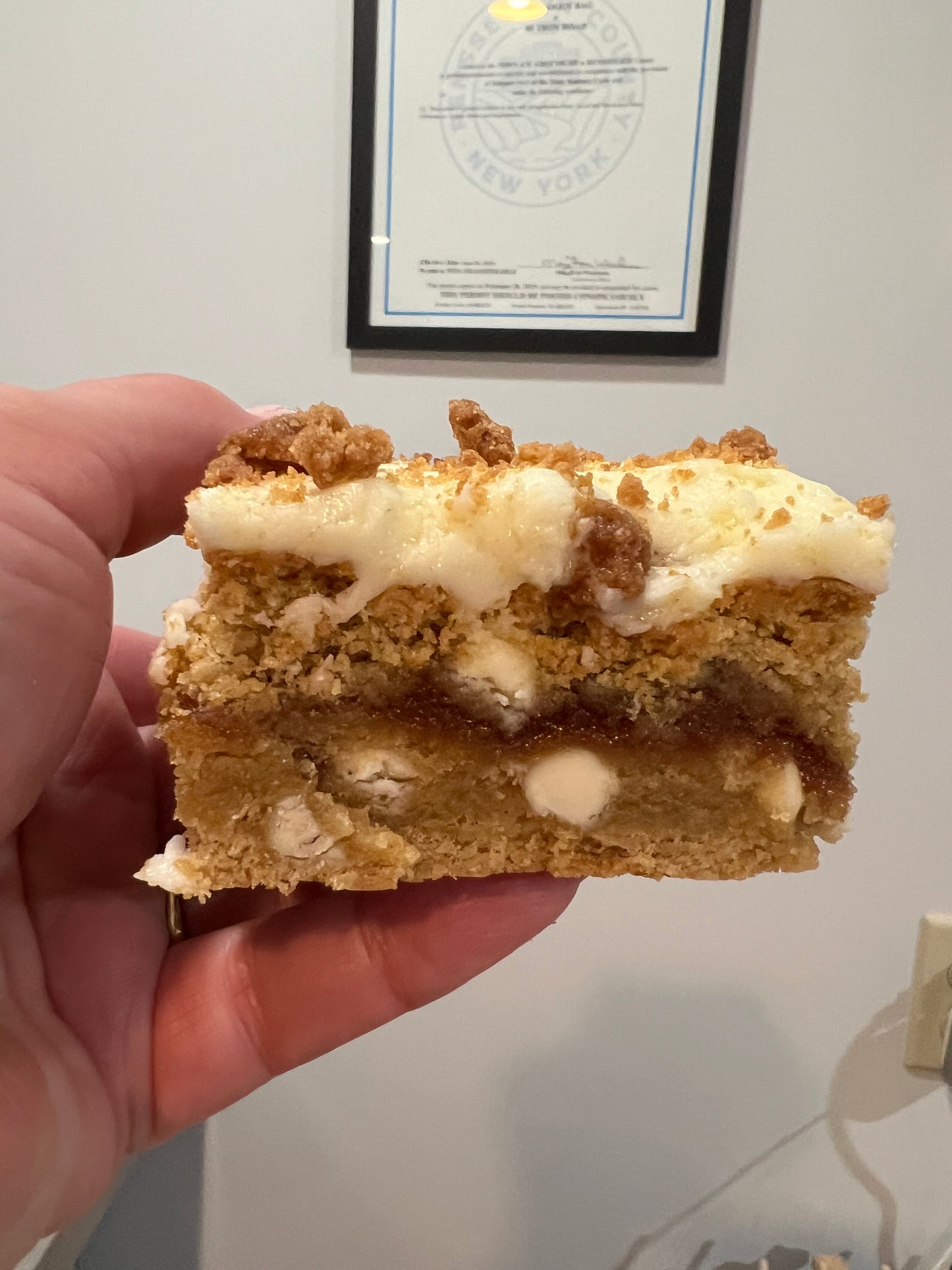 Cinnamon Roll Bar Cookie