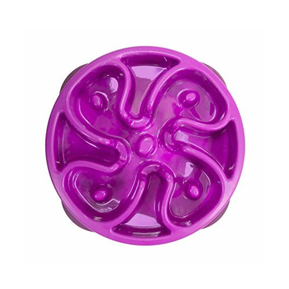 Outward Hound Fun Feeder Slo Bowl Purple Small