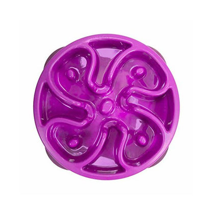 Outward Hound Fun Feeder Slo Bowl Purple Small