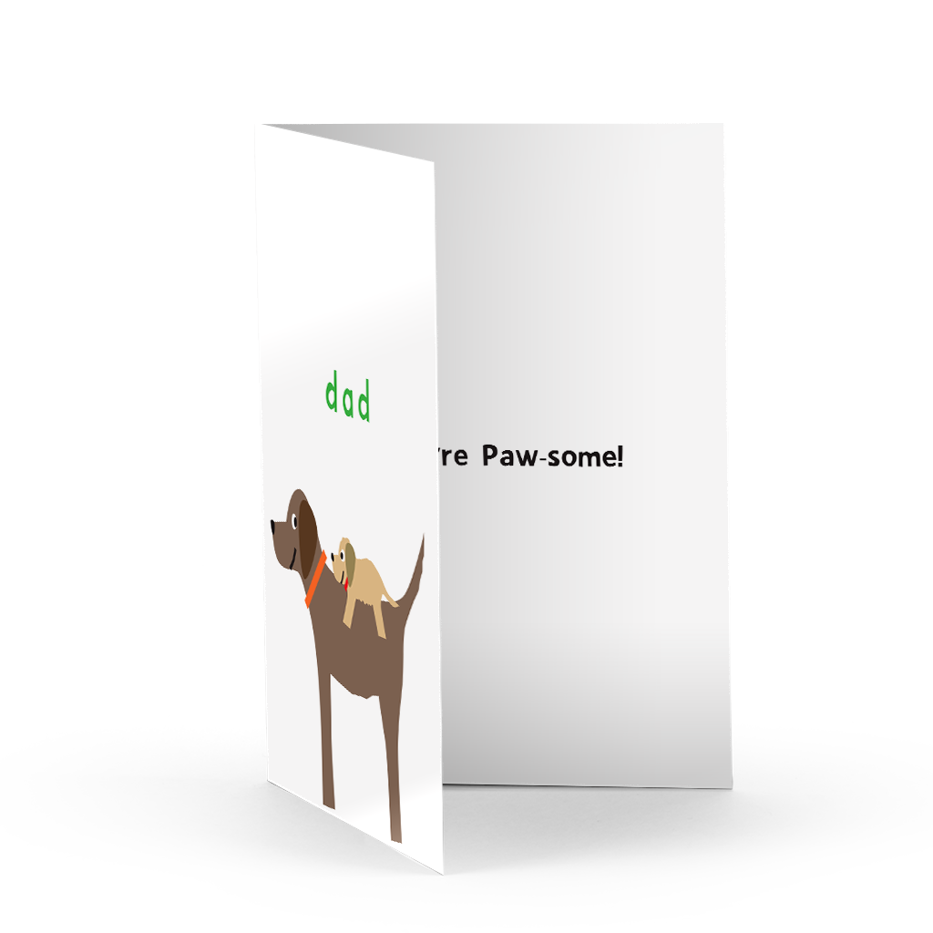 Dog Dad Greeting Card