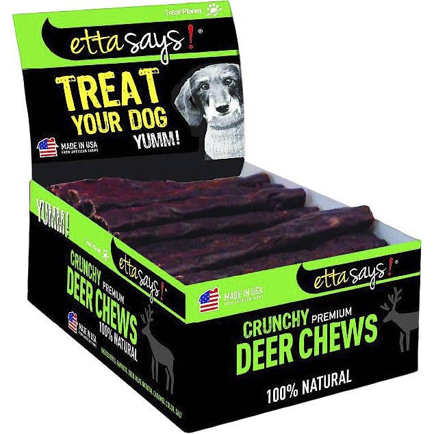 Etta Says! Crunchy Deer Dog Chews 4in