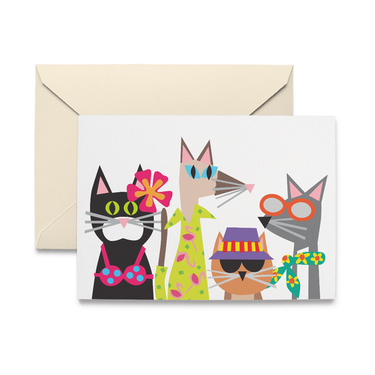 Summer Kitties Single Card