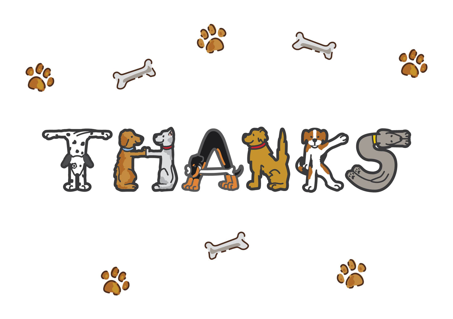 Thank You - Dog Figures