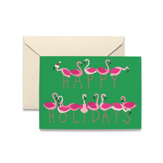 Holiday Flock Single Holiday/Christmas Card