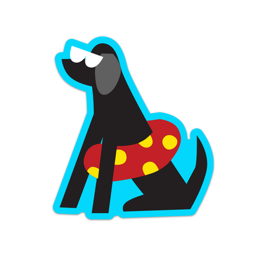 Swim Dog Sticker