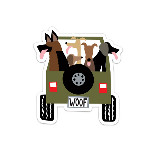 Jeep Dogs Sticker