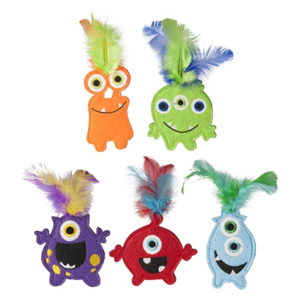 Multipet Monsters w/ Catnip Toy 5"