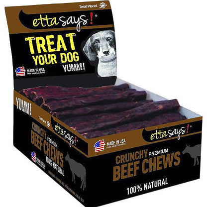 Etta Says! Crunchy Beef Dog Chews 4in