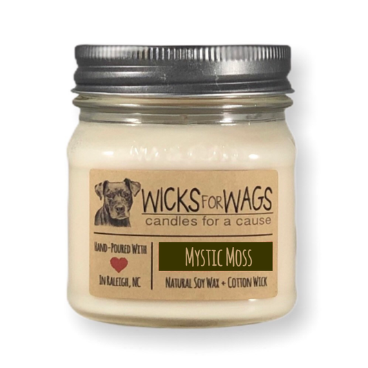 Mystic Moss | 8 oz Candle | Mason Jar Soy Candle