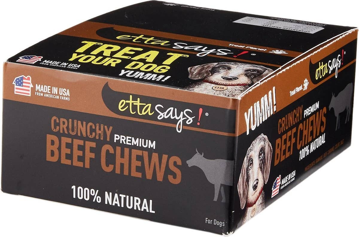 Etta Says! Crunchy Beef Dog Chews 4in