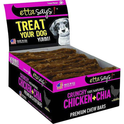 Etta Says! Premium Bars Chicken & Chia Dog Chew